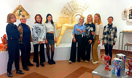 4 ноября учащиеся группы 44 посетили выставку "Гасцінец"