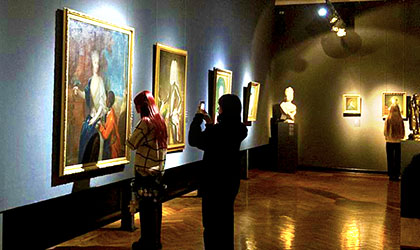 Группа 45 нашего колледжа побывала на выставке в «Национальном художественном музее»