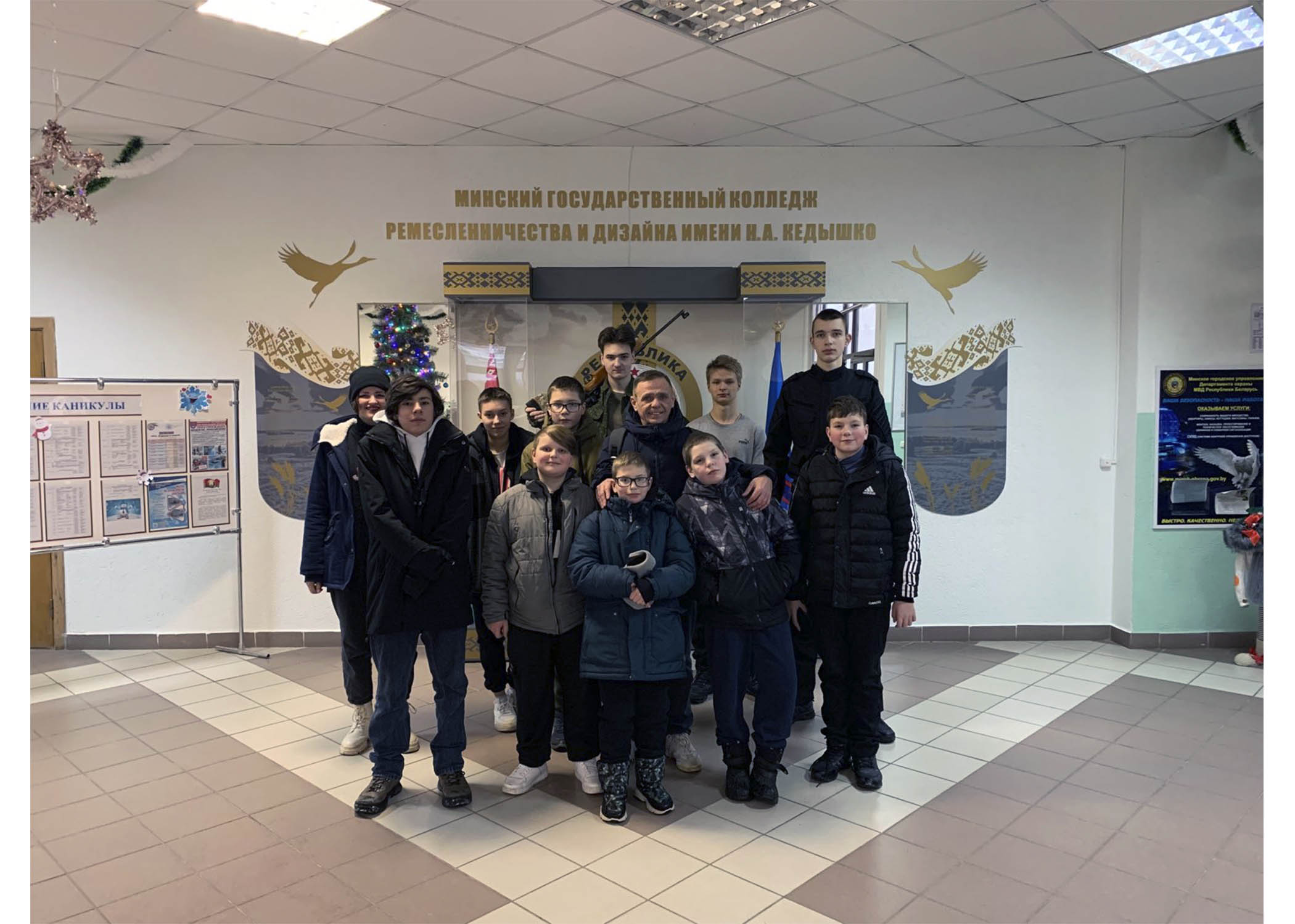 4 января, в дни зимних каникул,  в учреждении образования прошло открытое занятие в тире для учащихся колледжа и средней школы №53 г. Минска.